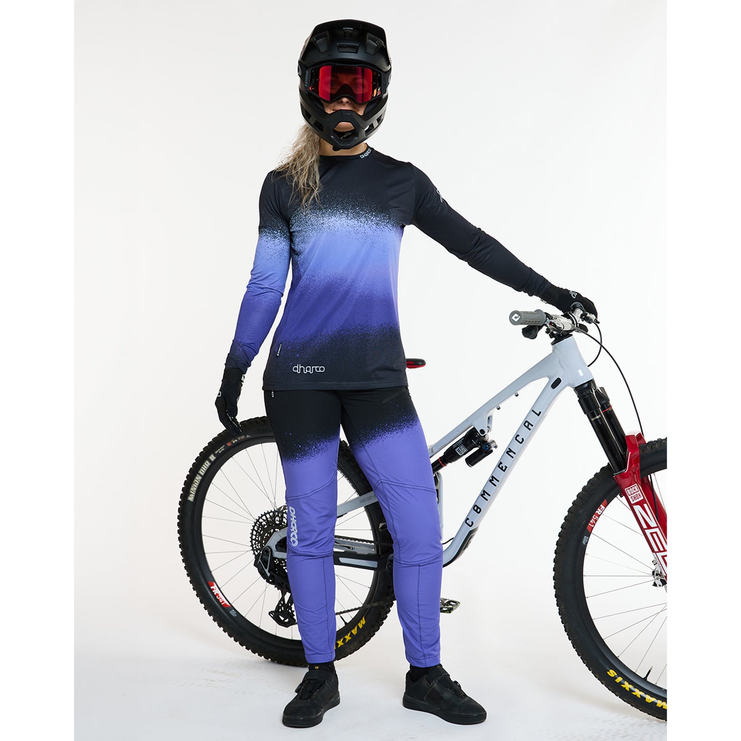 Damestrui DHARCO RACE ULTRA VIOLET Lange Mouw Zwart/Paars