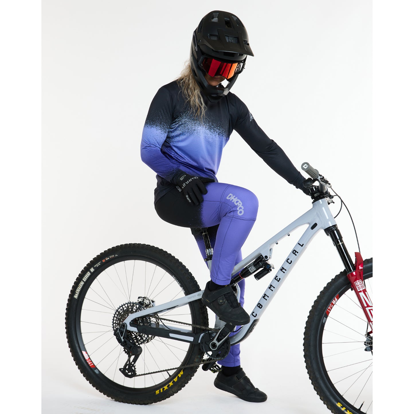 Damestrui DHARCO RACE ULTRA VIOLET Lange Mouw Zwart/Paars