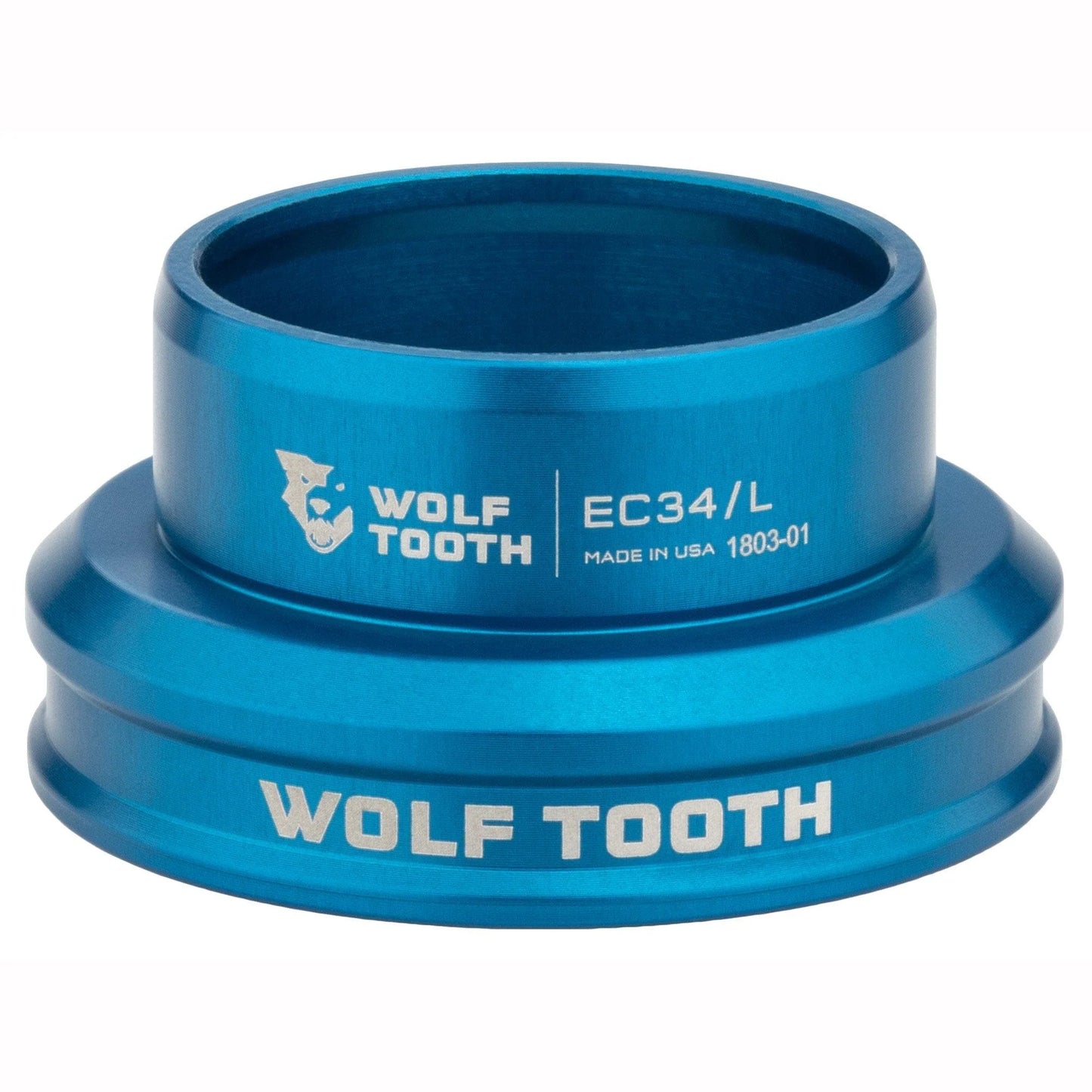 Lage kom voor WOLF TOOTH PREMIUM 1"1/8 EC34 extern balhoofdstel, blauw