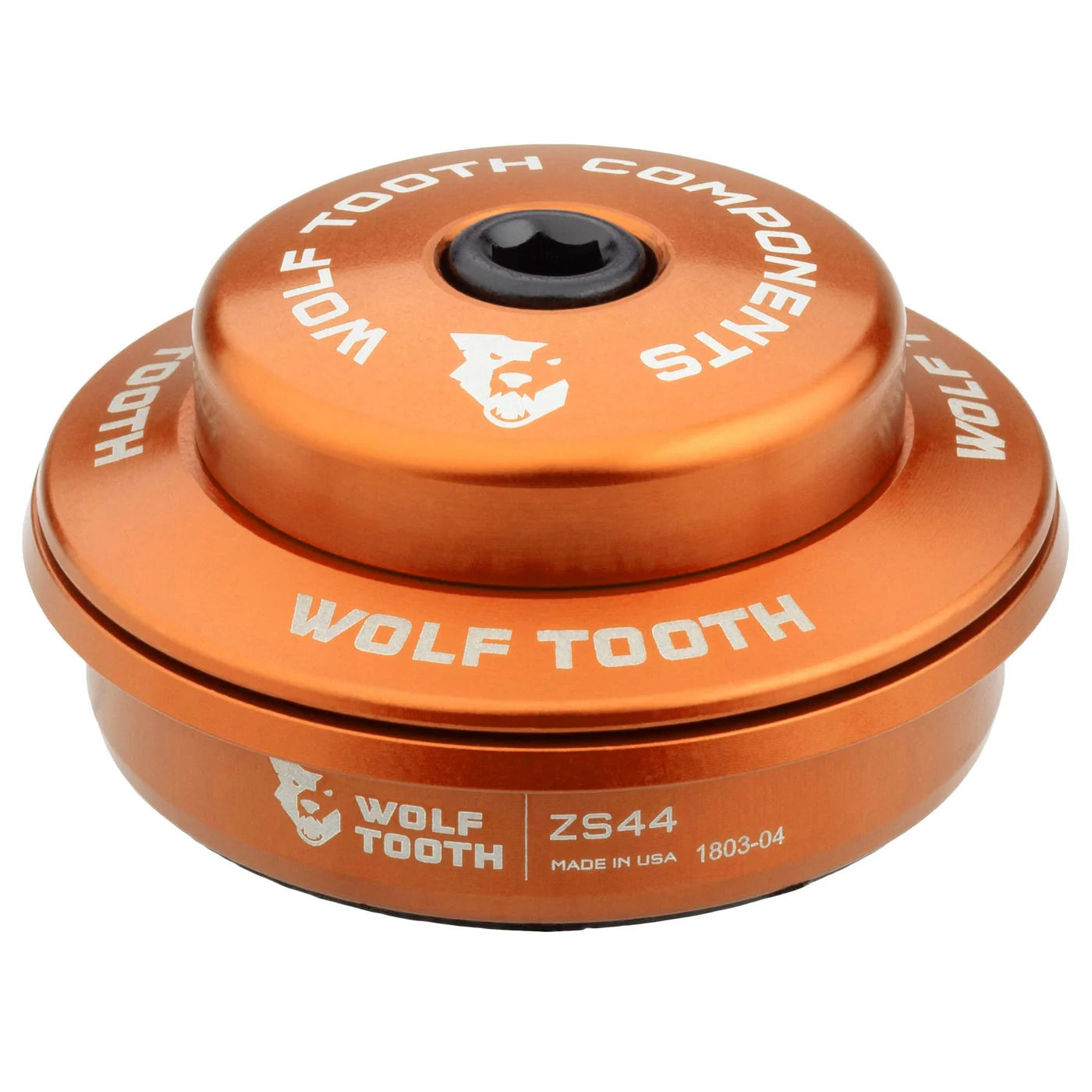 Hoge balhoofdkom voor semi-geïntegreerd balhoofdstel WOLF TOOTH PREMIUM 1"1/8 ZS44 Stack 6 mm Oranje