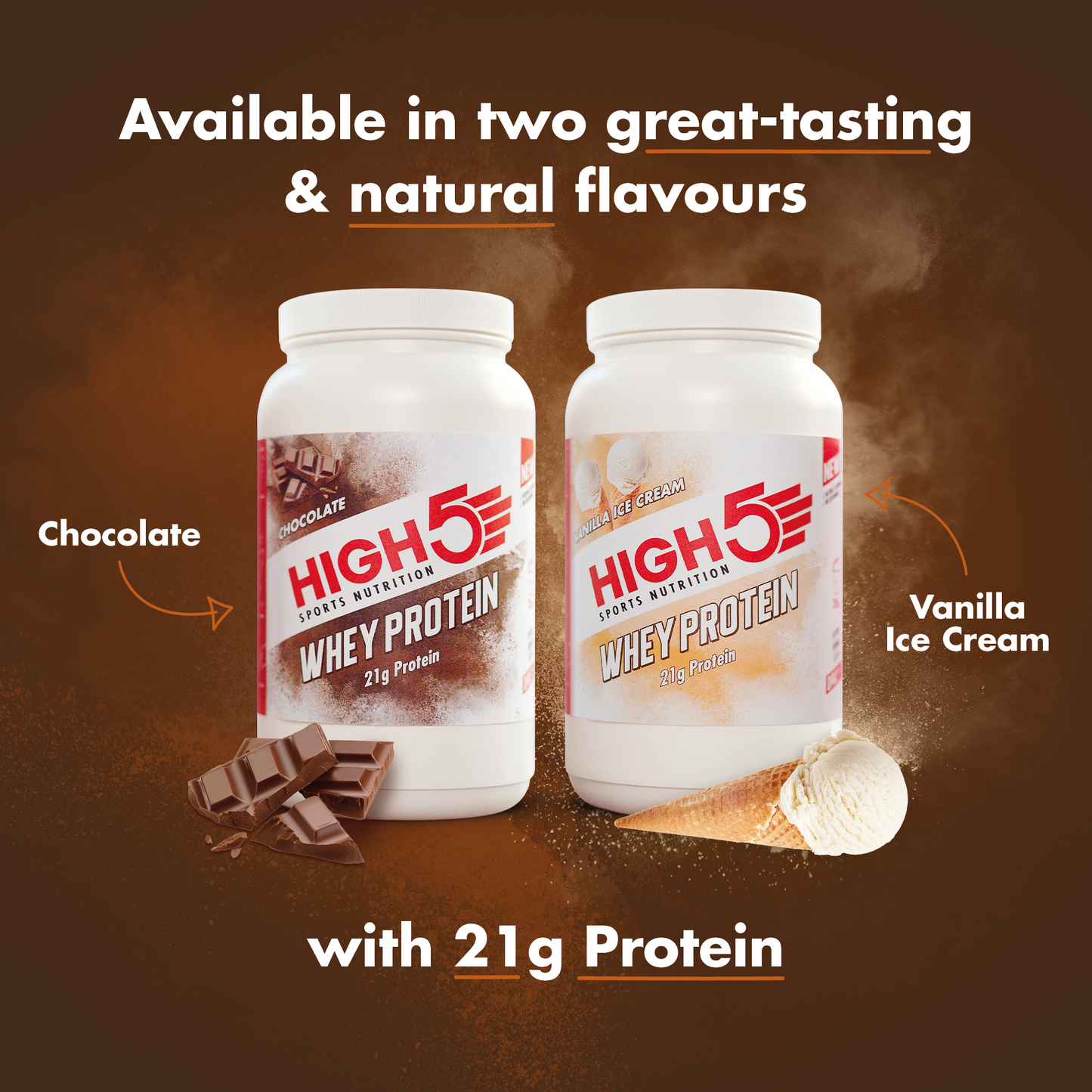 High5 WHEY PROTEIN hersteldrank (700g) Chocolade