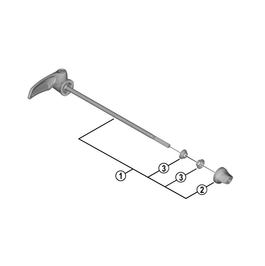 SHIMANO DURA-ACE WH-R9100 achterwiel snelspanner