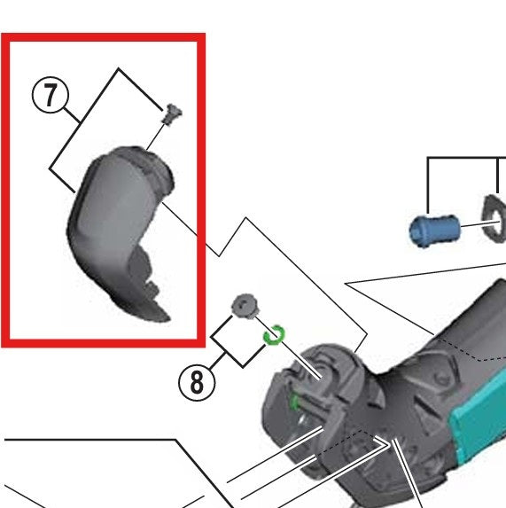 SHIMANO voorkap met G-schroeven ST-R785