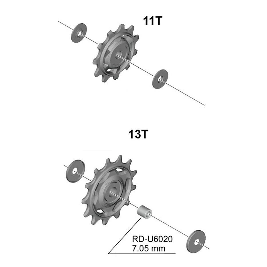 SHIMANO RD-6020 10/11V Achterderailleur Versnellingen