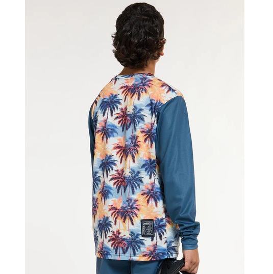 DHARCO GRAVITY VENICE BEACH Jersey Lange Mouw Junior Blauw