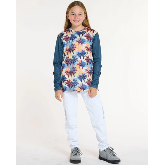 DHARCO GRAVITY VENICE BEACH Jersey Lange Mouw Junior Blauw