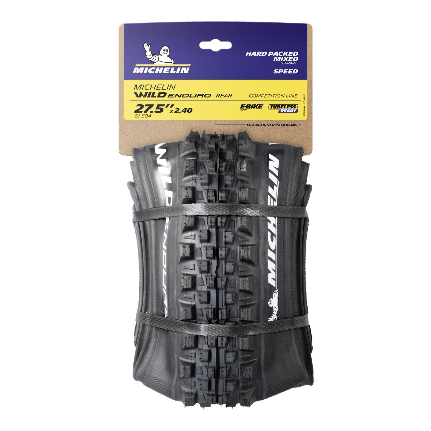 MICHELIN WILD ENDURO REAR Competition Line 27.5x2.40 GUM-X Tubeless Ready Zachte band