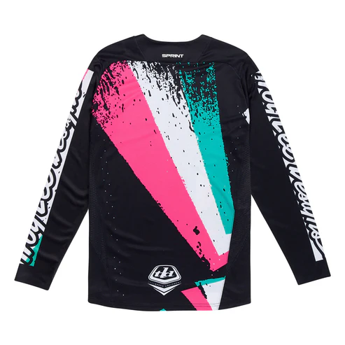 TROY LEE DESIGNS SPRINT FULL PULL Lange Mouw Jersey Zwart 2025