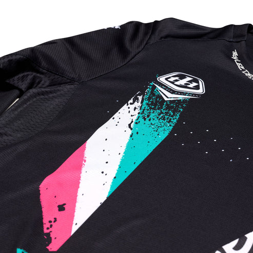 TROY LEE DESIGNS SPRINT FULL PULL Lange Mouw Jersey Zwart 2025