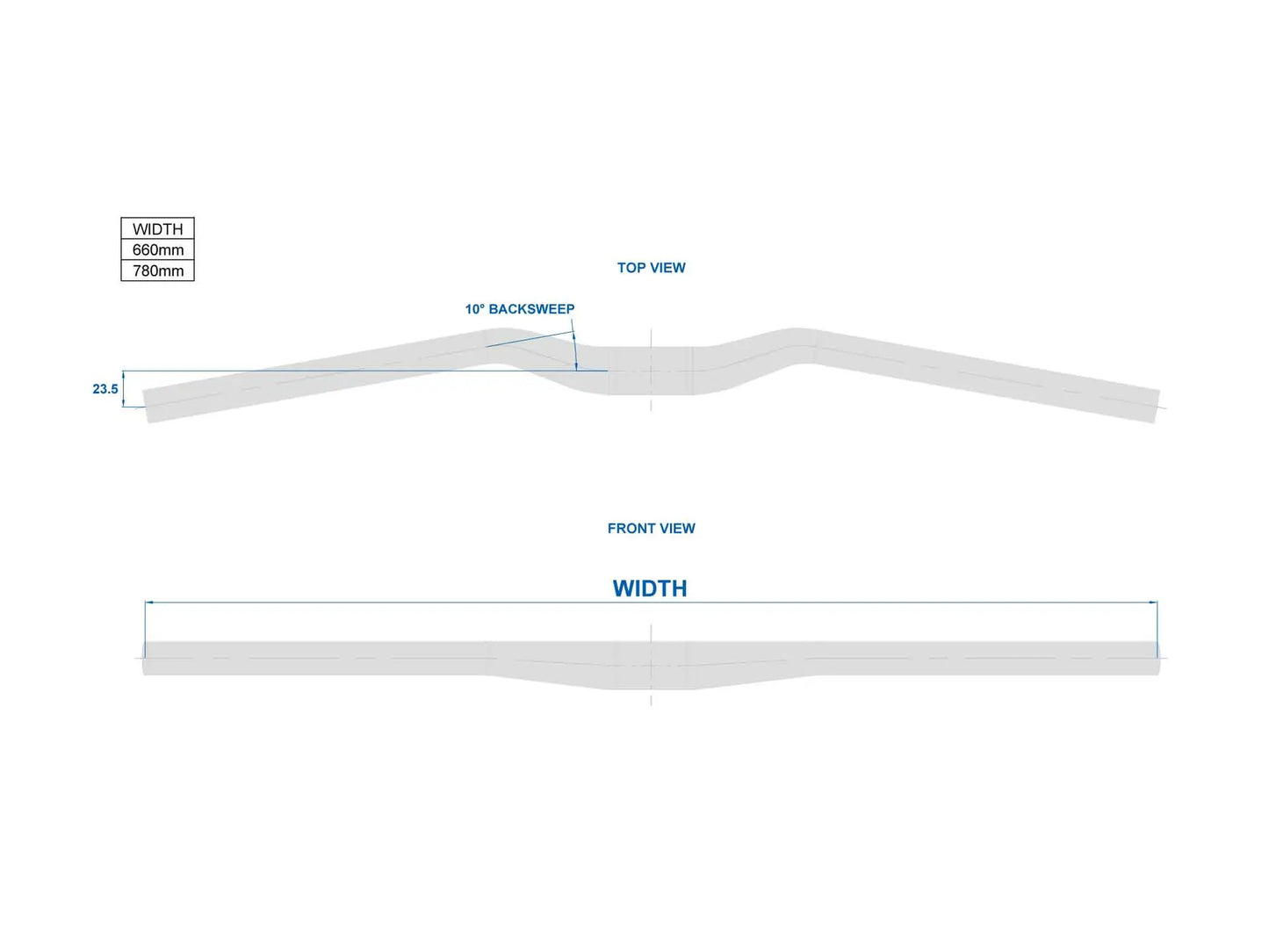 RITCHEY CLASSIC 10D Hanger Plat 660mm Zilver