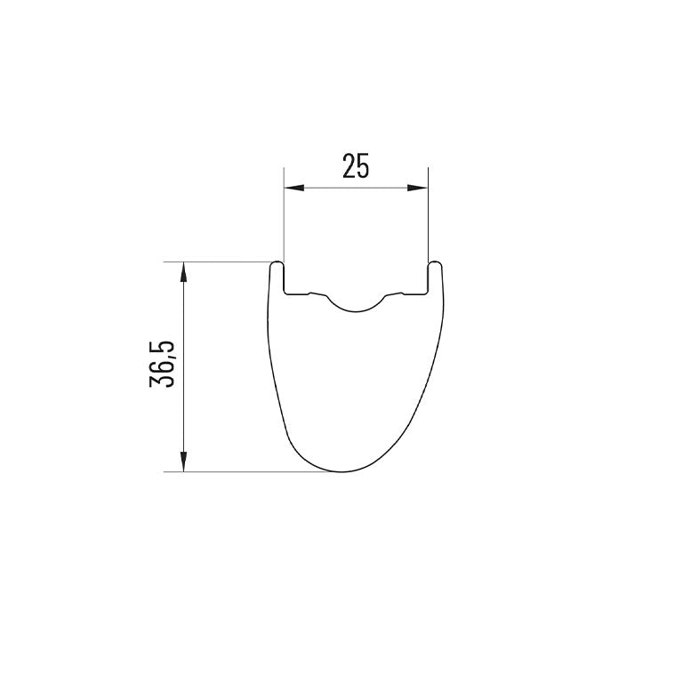 Paar MICHE CARBO GRAFF EVO DISC Tubeless Ready wielen (Center Lock)