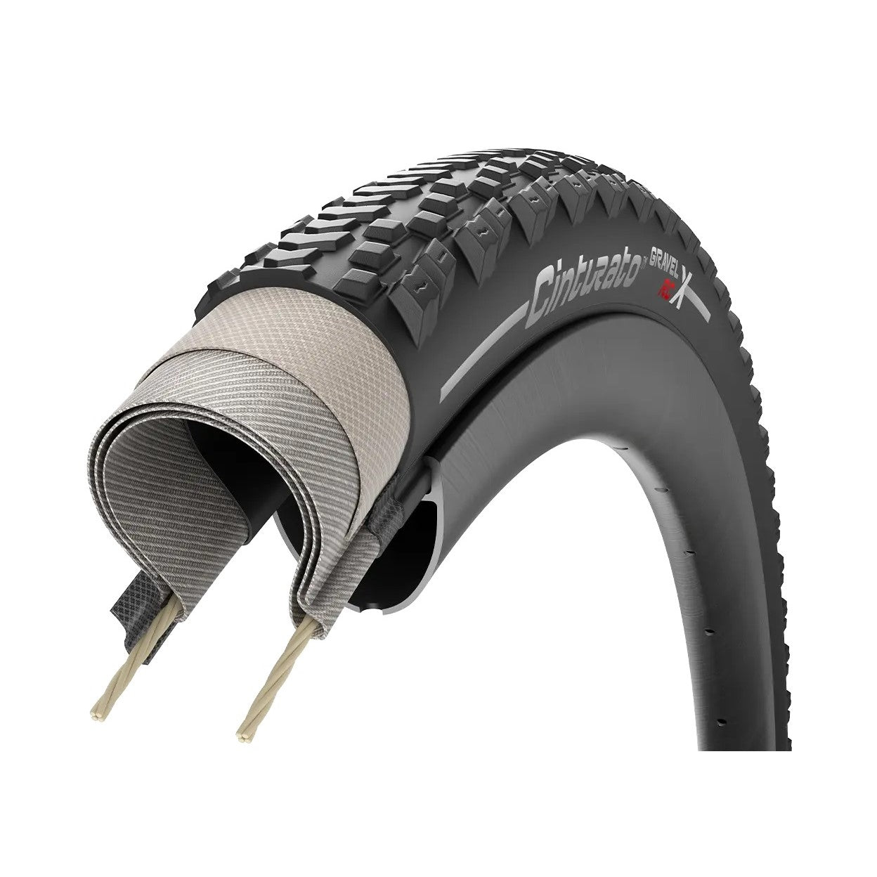 PIRELLI CINTURATO RCX 700x35c band Tubeless Ready Klassiek beige