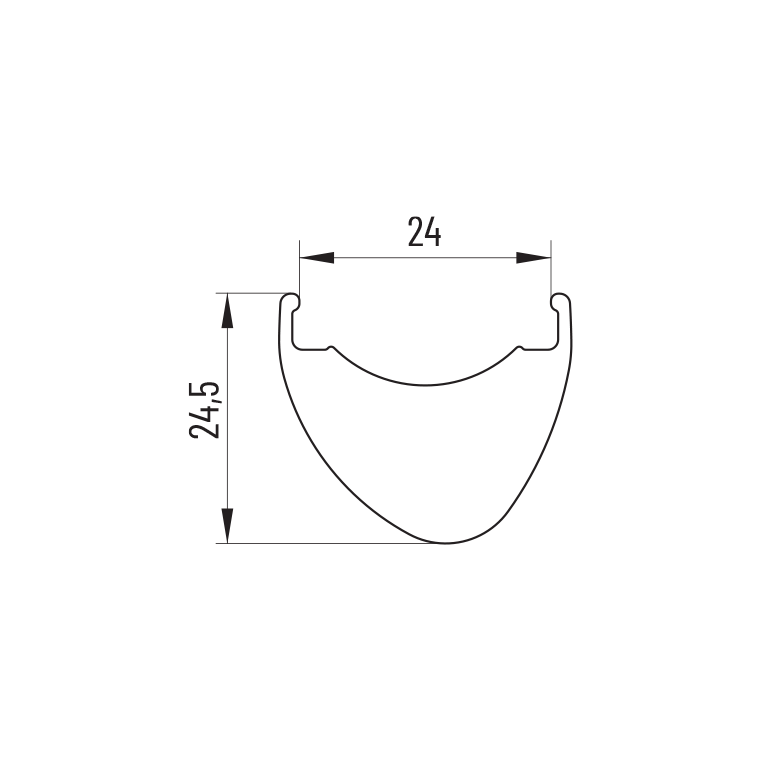 Paar MICHE CONTACT GR DISC wielen met banden (middenslot)