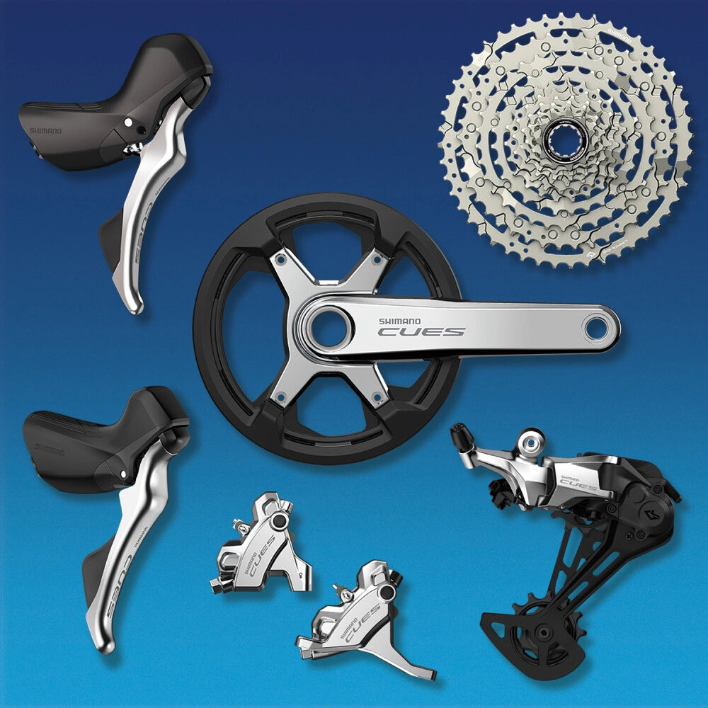 10V SHIMANO CUES CS-LG400 Linkglide-cassette - Polish Silver-editie
