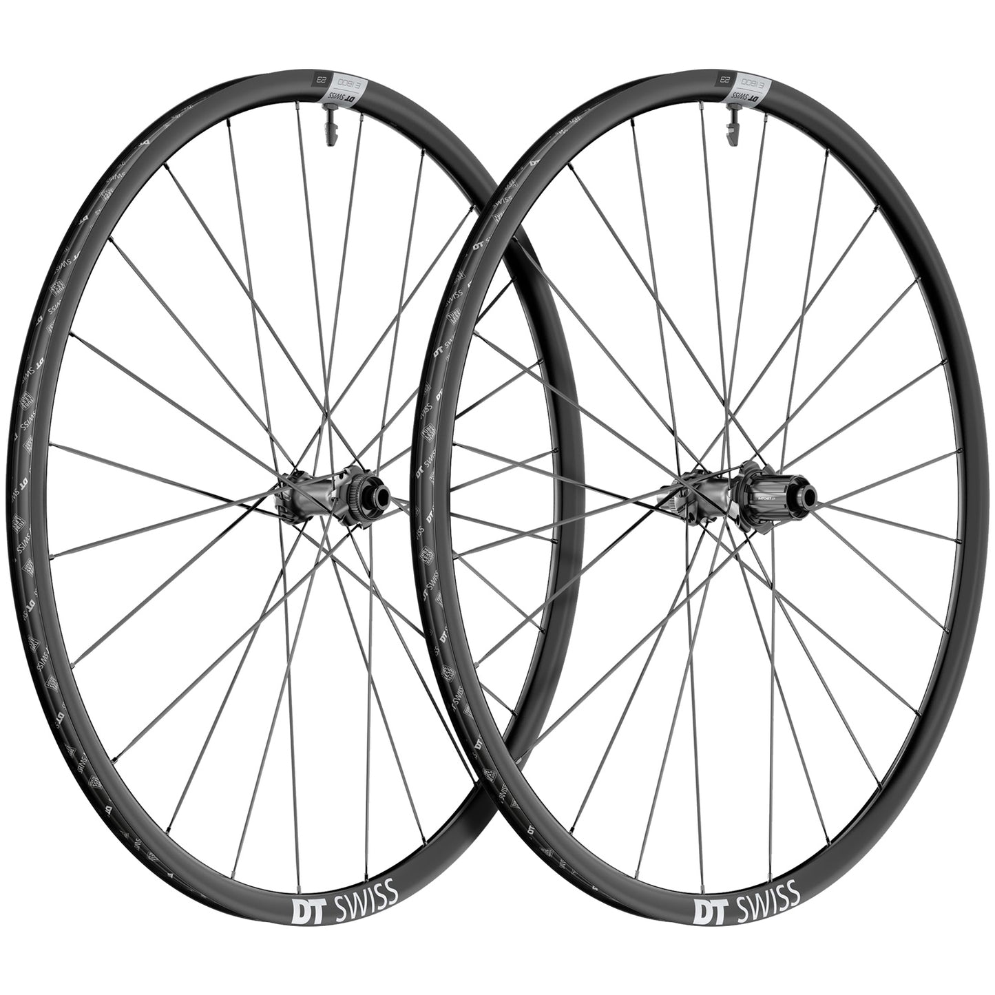 Paar DT SWISS E 1800 SPLINE 23 DISC Tubeless Ready wielen (Center Lock) 2024