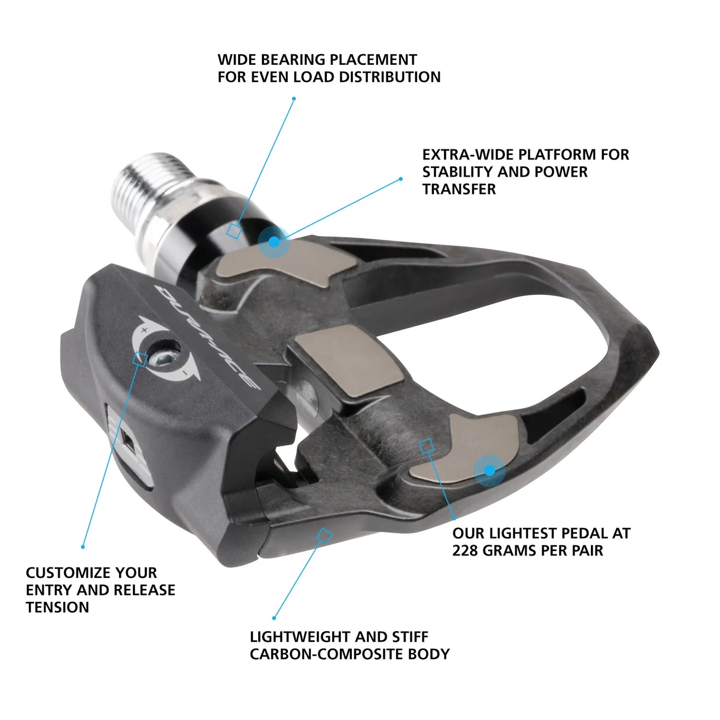 SHIMANO DURA-ACE R9100 pedalen