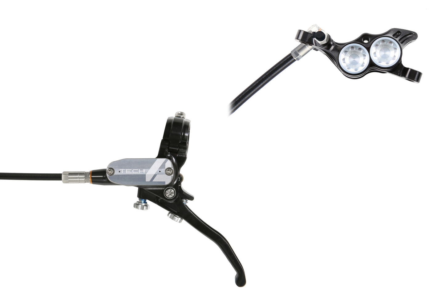 HOPE TECH 4 E4 Voorrem Zwart/Zilver
