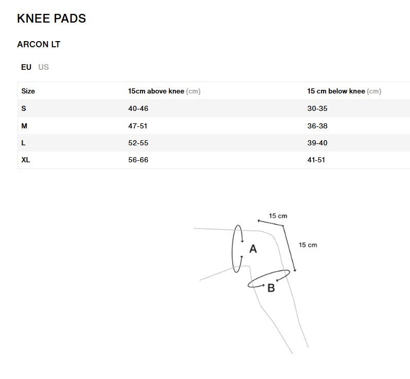 ION ARCON LT Kniebeschermers Zwart