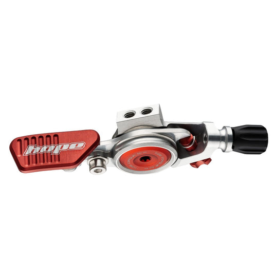 HOPE Zadelpenbediening Zilver/Rood