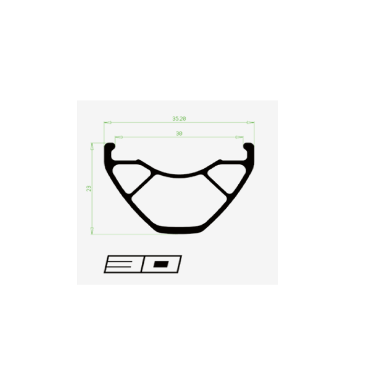 HOPE FORTUS 30 W 27,5" PRO 5 E-bike achterwiel 148 mm Zwart