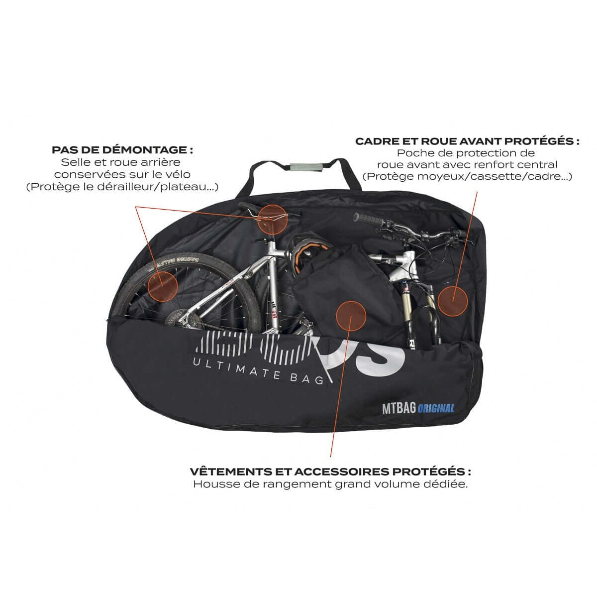 BUDS MTBAG ORIGINAL Fietshoes Zwart