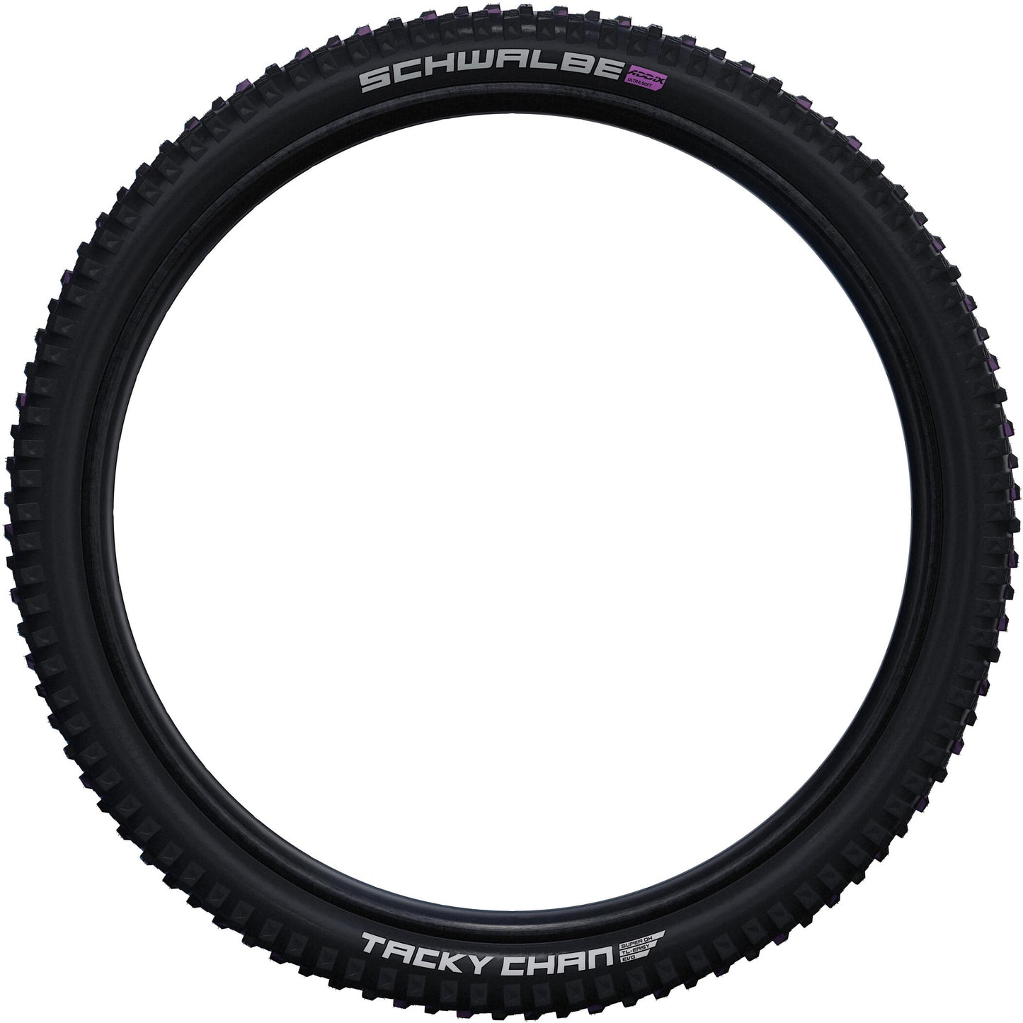 SCHWALBE TACKY CHAN 29x2.40 ADDIX ULTRASOFT SUPERDOWNHILL Tubeless Ready Zacht Zwarte band
