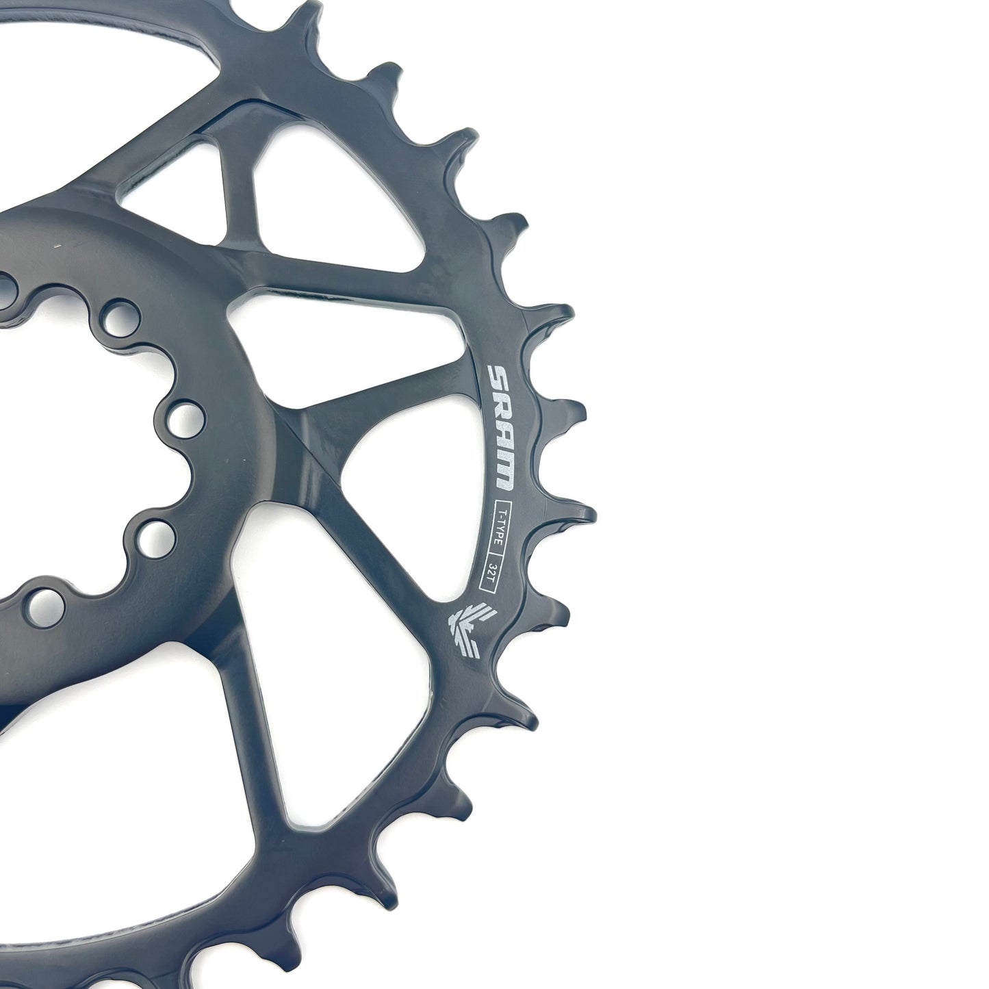 SRAM S1000 T-TYPE EAGLE BOOST 12V Staal Direct Mount Offset 3mm Zwart Mono kettingblad