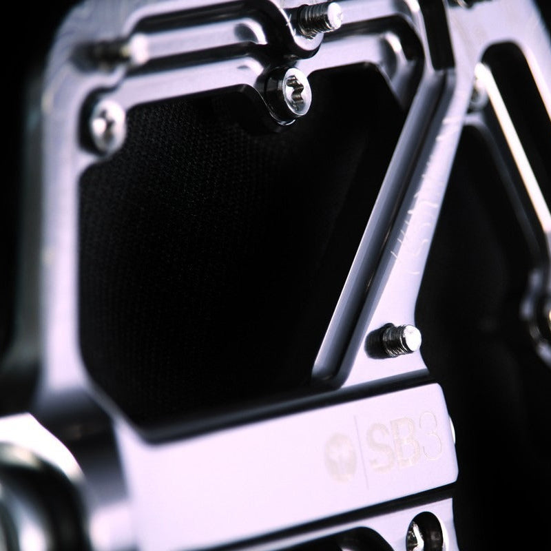 SB3 SPECTRUM zilveren platte pedalen