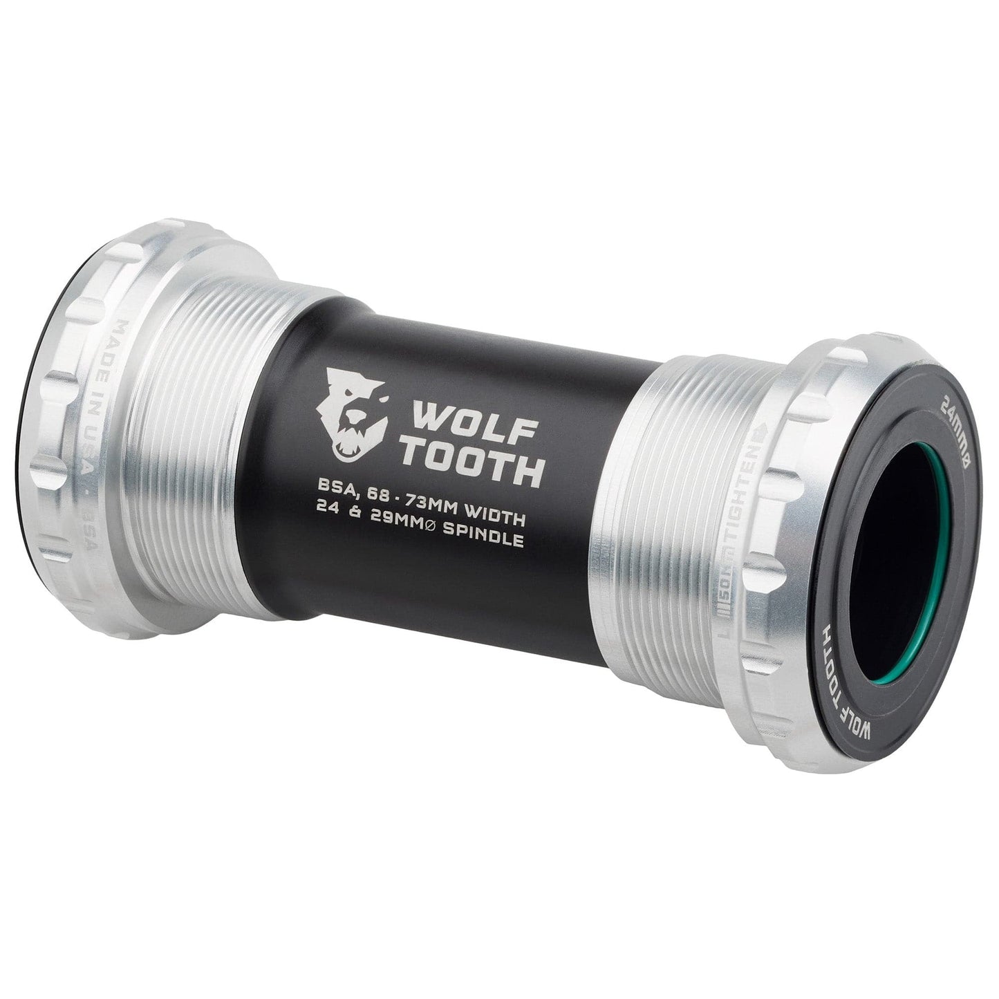 WOLFTOOTH BSA 24mm Raw Silver crankstel