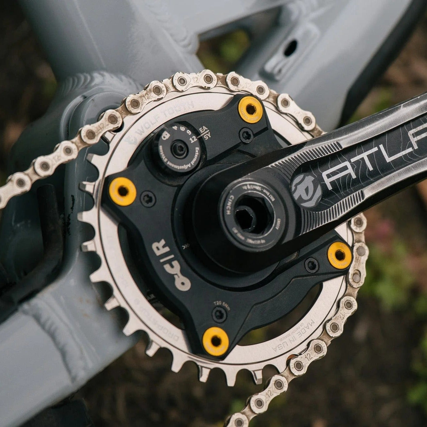 WOLF TOOTH DROP-STOP B 104mm Ruw Zilver Mono Dek