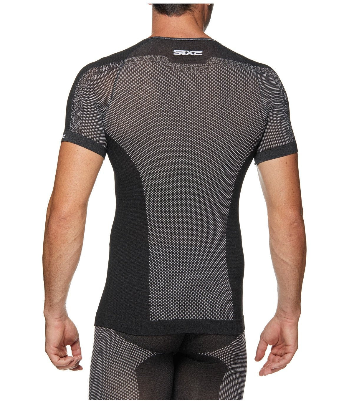 SIXS TS1L BT Korte Mouw Ondergoed Carbon Zwart