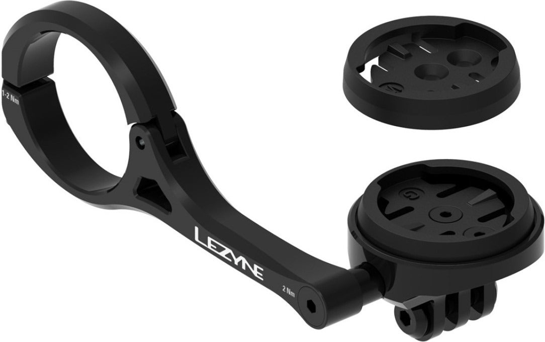 LEZYNE-fietsstanghouder voor GARMIN/WAHOO/LEZYNE GPS, zwart
