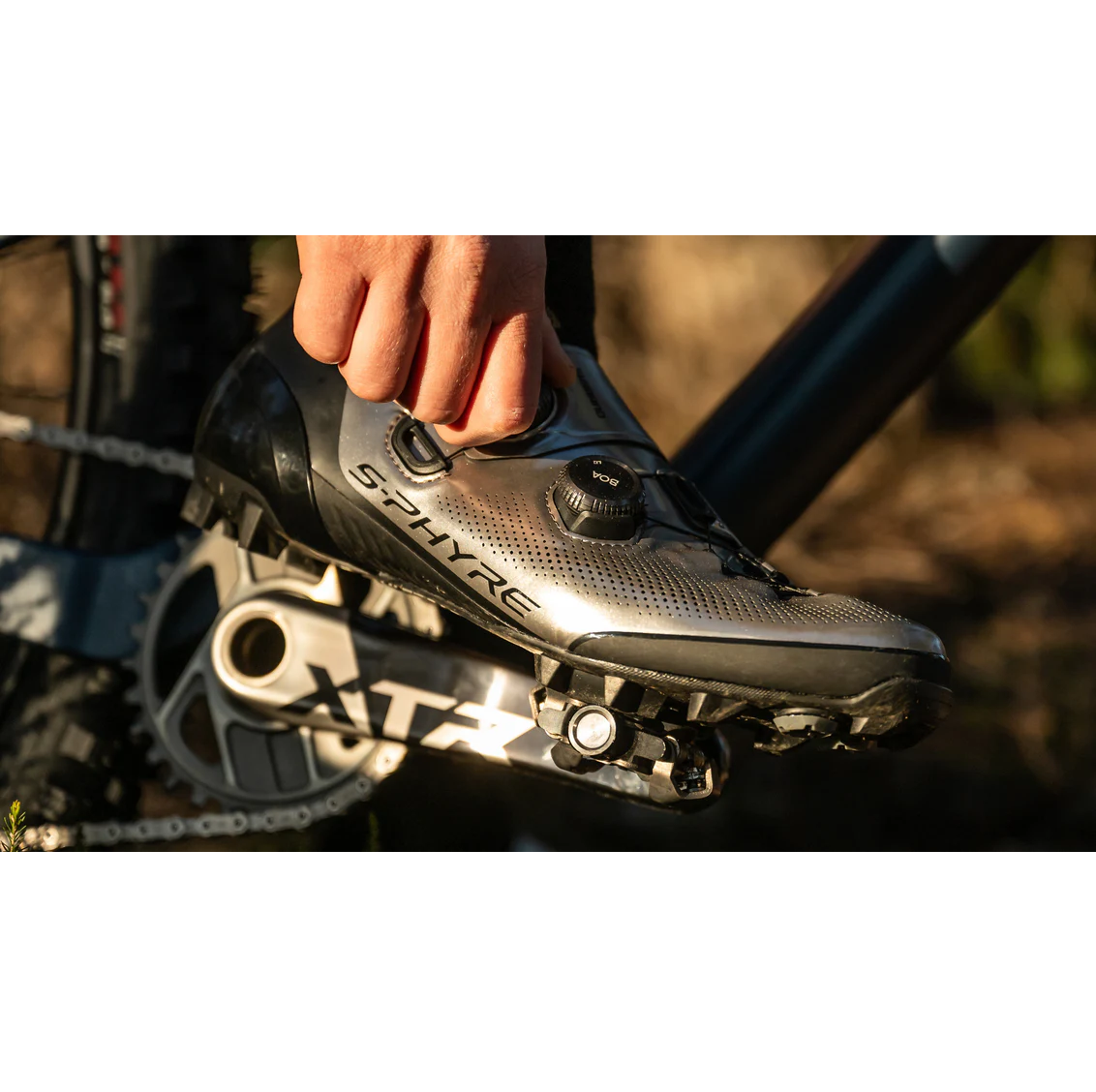 SHIMANO XTR XC903S S-PHYRE Zilver MTB Schoenen - Beperkte Editie