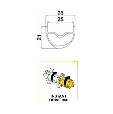Paar MAVIC ALLROAD 1 DISC Tubeless Ready wielen (Center Lock)