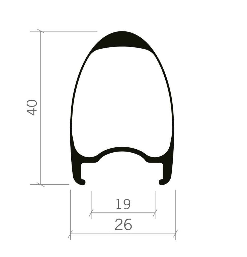Paar VISION METRON 40 SL 3K Tubeless Ready wielen (Center Lock)