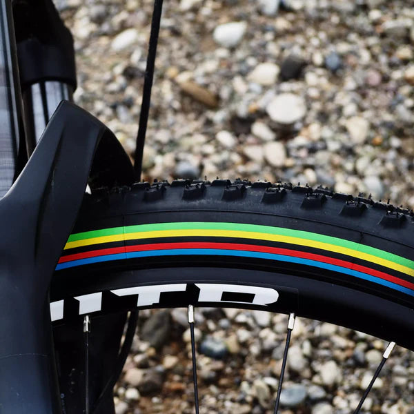 VITTORIA MEZCAL XC 29X2.25 "UCI Rainbow Edition" Tubeless Ready Zachte Zwarte band