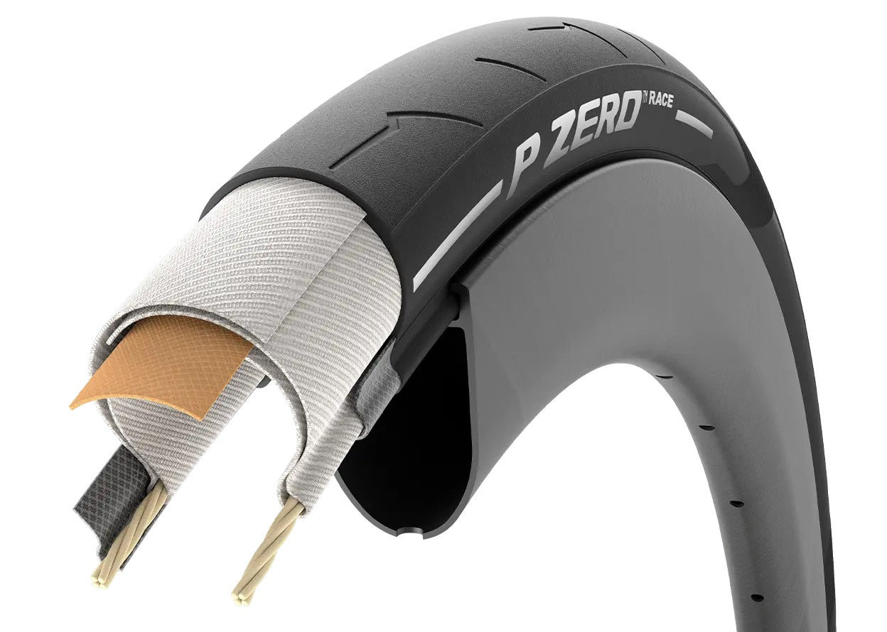 PIRELLI P ZERO RACE 700x28c TubeType Gele band