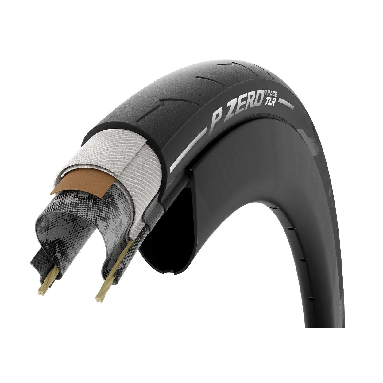 PIRELLI P ZERO RACE TLR 700x28c Tubeless band Rood