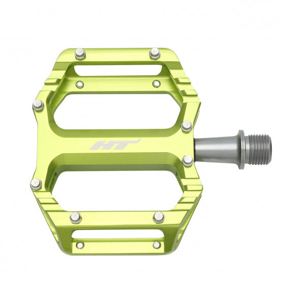 HT COMPONENTS AR09 groene platte pedalen