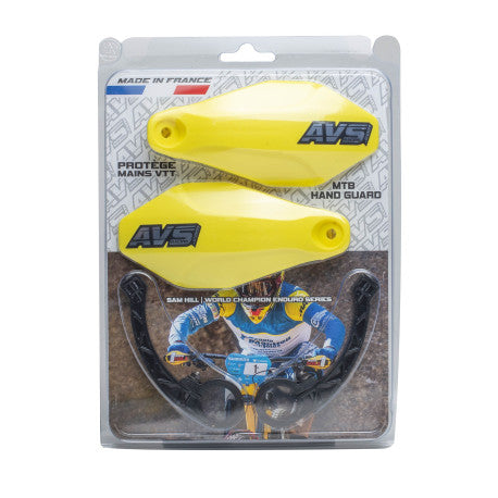 AVS BASIC handbeschermer (plastic lipje) Fluo Geel