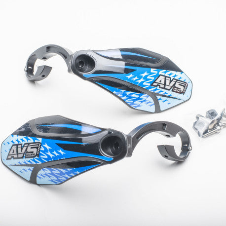 AVS KIT DECO Handbeschermer Alu Tab Zwart/Blauw