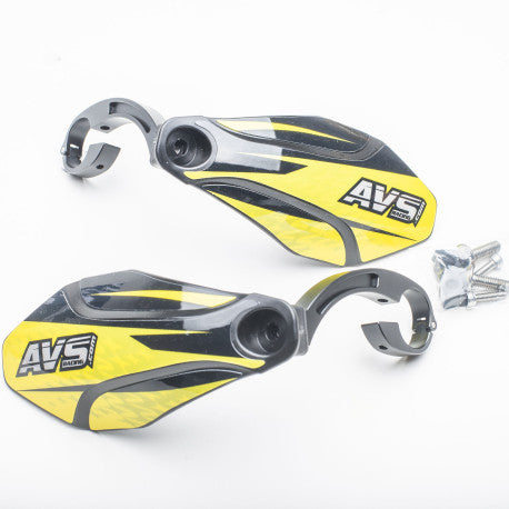 AVS KIT DECO Handbeschermer Alu Tab Zwart/Geel