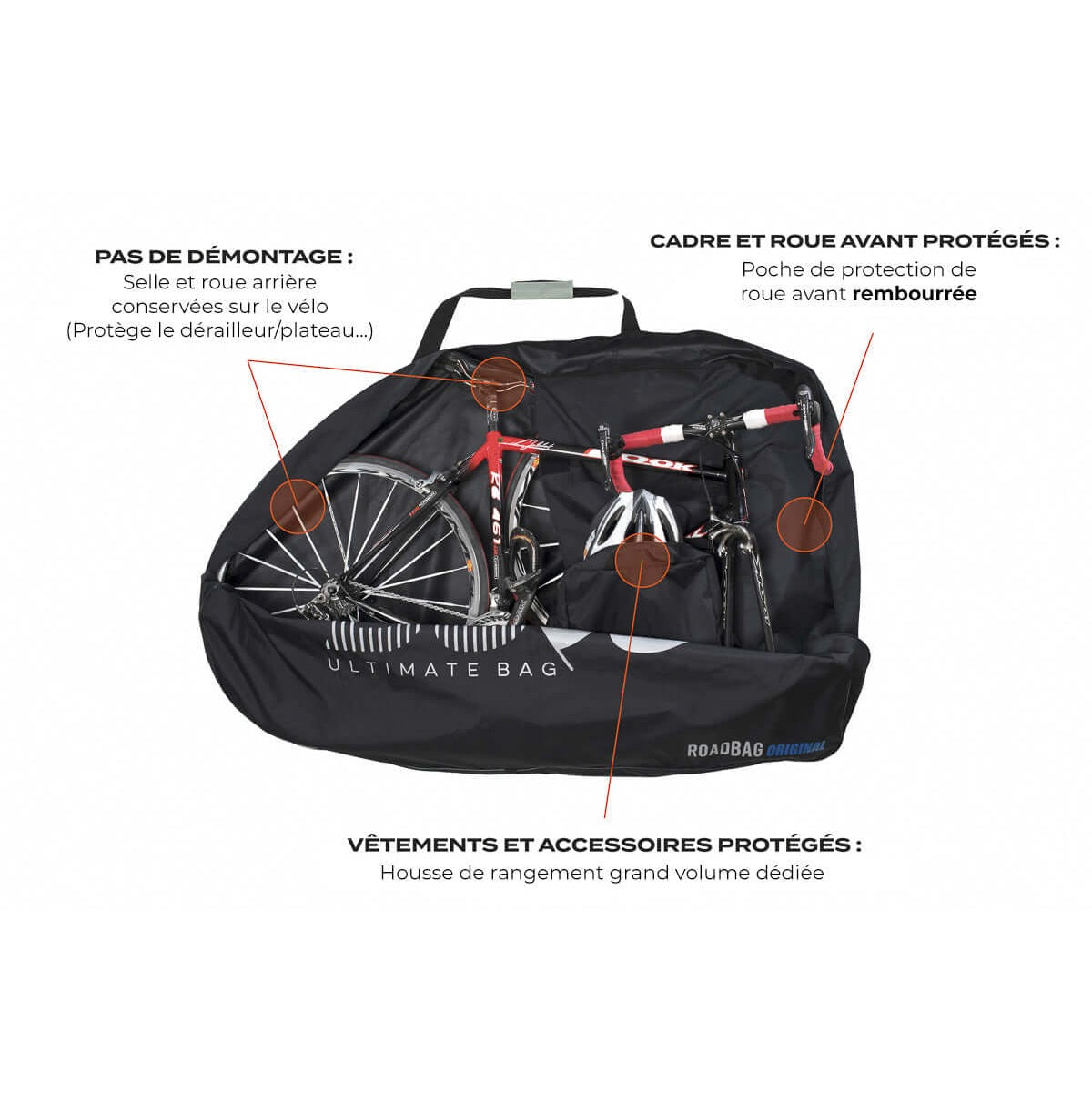 BUDS ROADBAG ORIGINAL Fietshoes Zwart