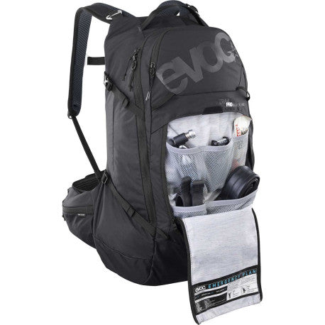 Rugzak met rugpand EVOC Trail PRO BLACKLINE 26 L Zwart