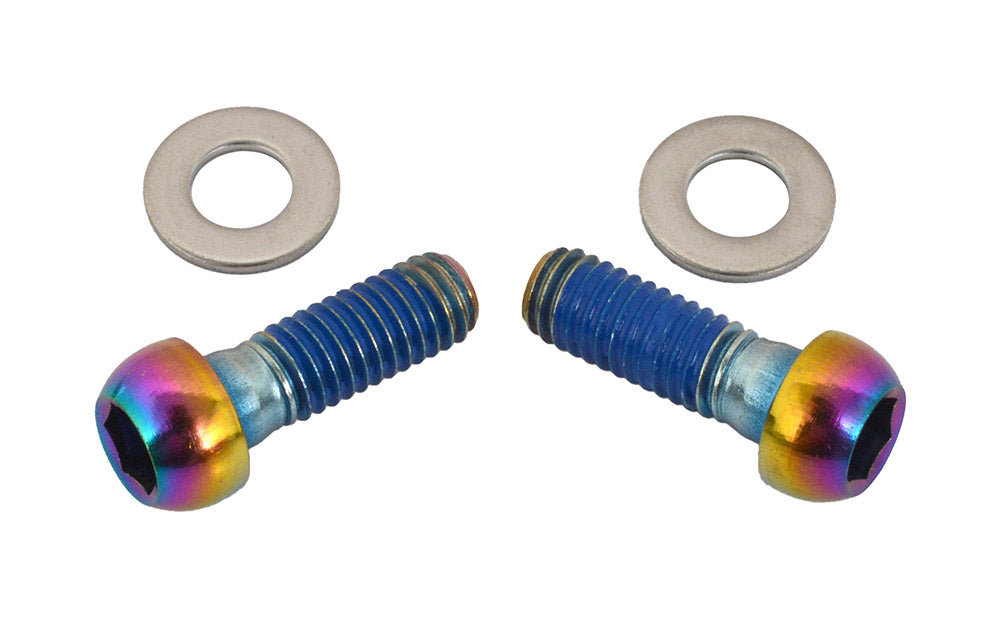 Set SRAM-remklauwbevestigingsschroeven, roestvrij staal, Rainbow-afwerking #00.5318.006.005