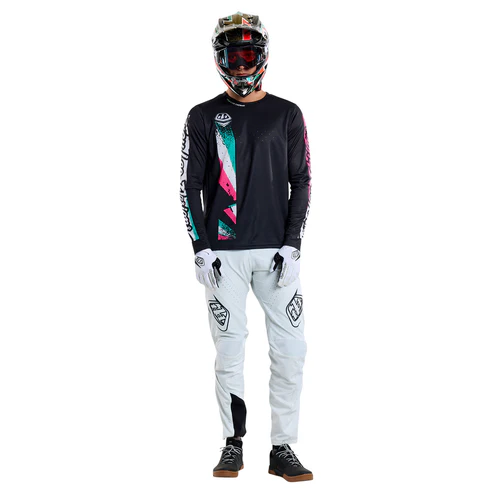 TROY LEE DESIGNS SPRINT FULL PULL Lange Mouw Jersey Zwart 2025