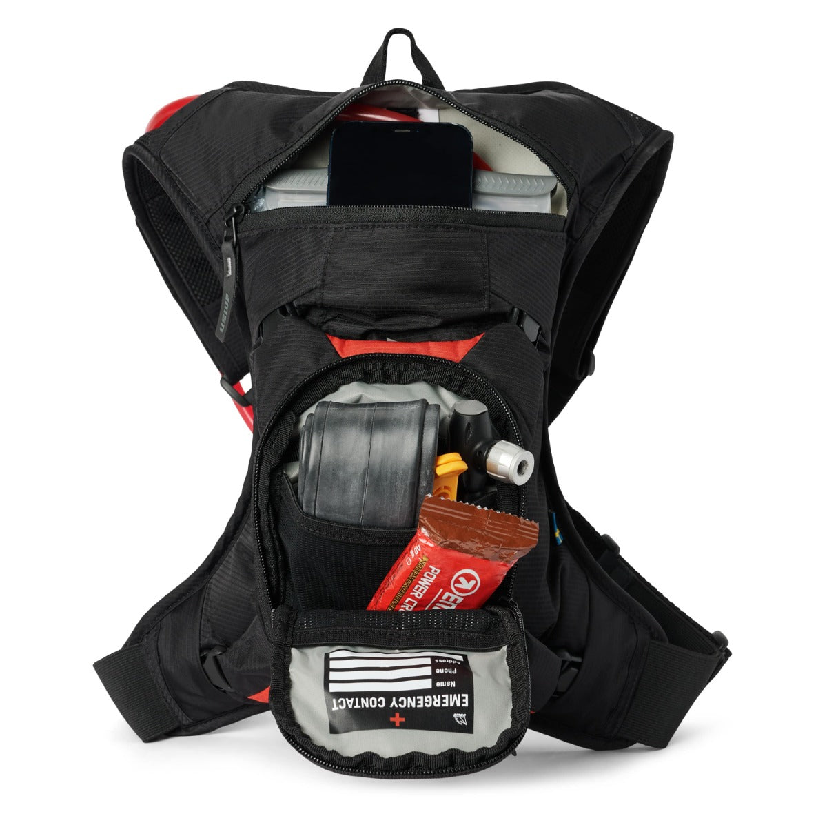 USWE MTB HYDRO 3 L Hydratatietas Zwart/Rood