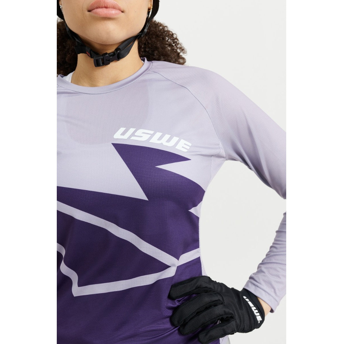 Dames USWE BERG MTB Long Sleeve Jersey Lavendel