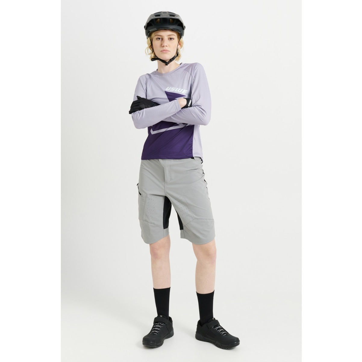 Dames USWE BERG MTB Long Sleeve Jersey Lavendel