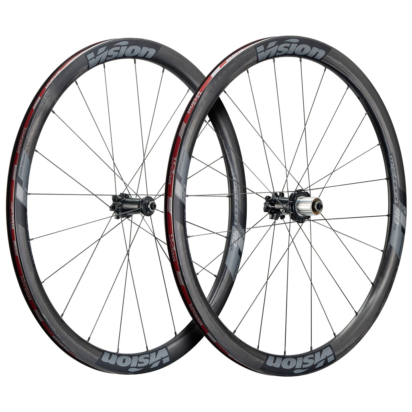 Paar Vision Metron 40 SL Tubeless Ready wielen (Center Lock)